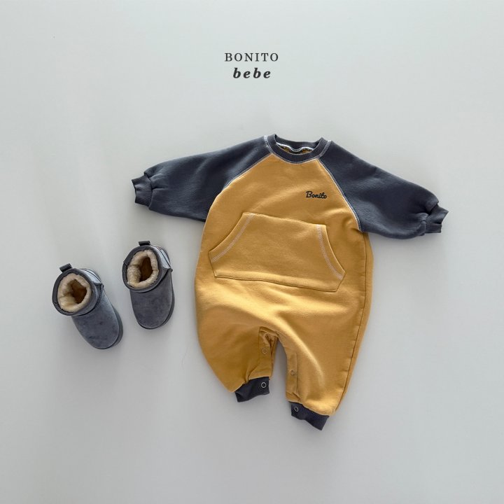 Bonito - Korean Baby Fashion - #babyoutfit - Bebe Kangaroo Suit - 10