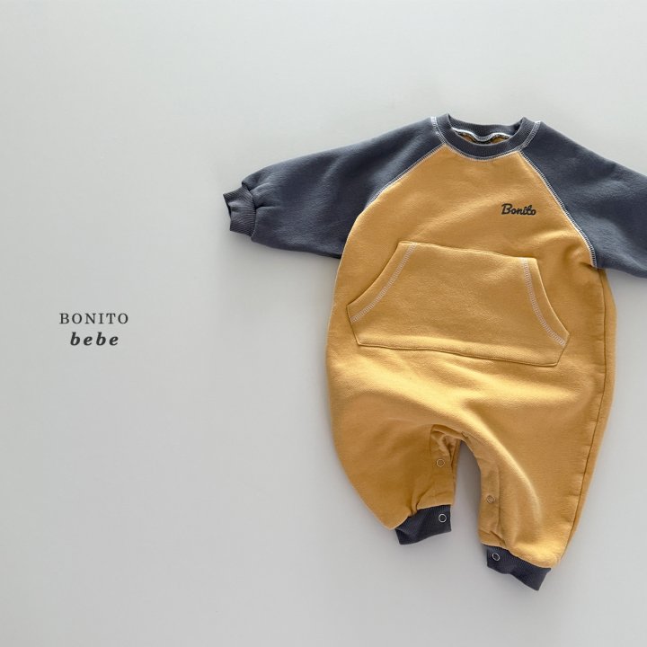 Bonito - Korean Baby Fashion - #babyoutfit - Bebe Kangaroo Suit - 9