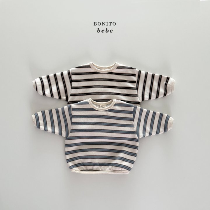 Bonito - Korean Baby Fashion - #babyoutfit - Bebe Multi Stripe Tee