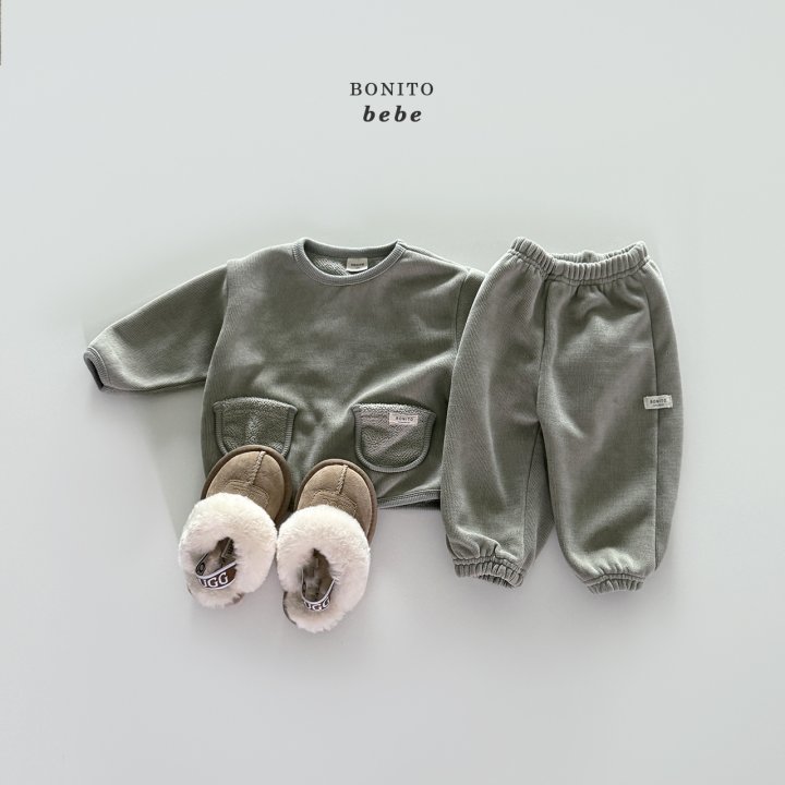 Bonito - Korean Baby Fashion - #babyoutfit - Bebe Two Pocket Set - 11