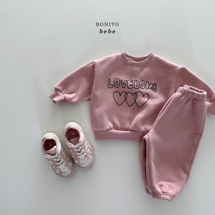Bonito - Korean Baby Fashion - #babyoutfit - Bebe Love Night Sweatshirt - 7