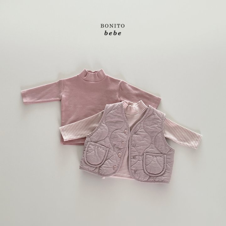 Bonito - Korean Baby Fashion - #babyoutfit - Bebe Quilted Vest - 5