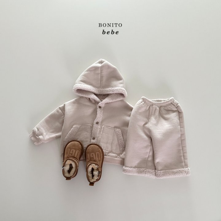 Bonito - Korean Baby Fashion - #babyoutfit - Bebe Boa Hood Cardigan - 12
