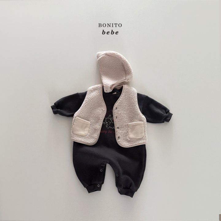 Bonito - Korean Baby Fashion - #babyoutfit - Bebe Fleece Bonnet - 11