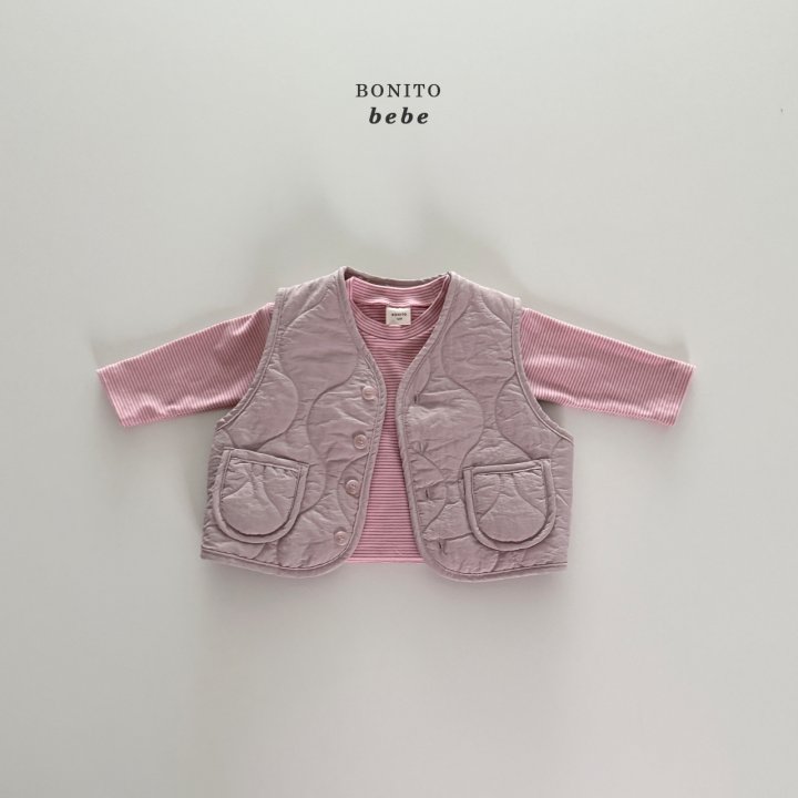 Bonito - Korean Baby Fashion - #babywear - Bebe Quilted Vest - 7