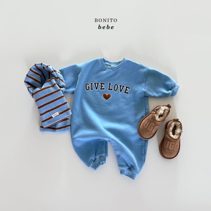 Bonito - Korean Baby Fashion - #onlinebabyboutique - Bebe Give Love Suit - 6