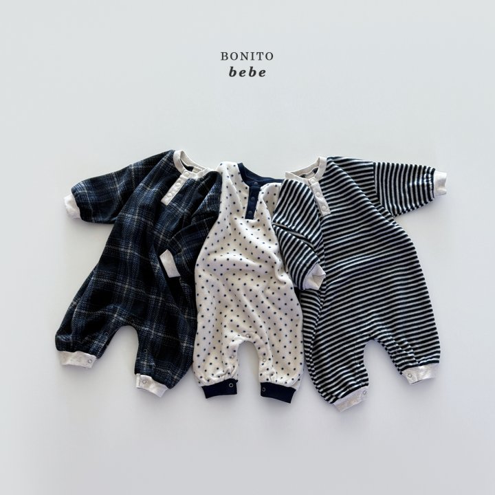 Bonito - Korean Baby Fashion - #onlinebabyshop - Bebe Series Button Up Suit