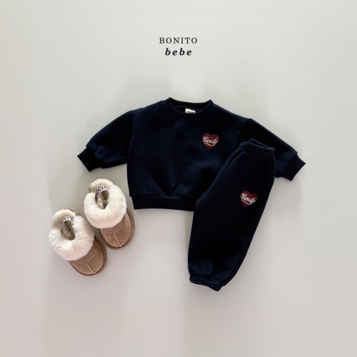 Bonito - Korean Baby Fashion - #onlinebabyshop - Bebe Heart Print Set - 12