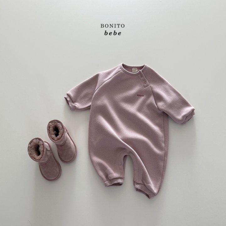 Bonito - Korean Baby Fashion - #onlinebabyshop - Bebe Knit Fleece Raglan Suit - 8
