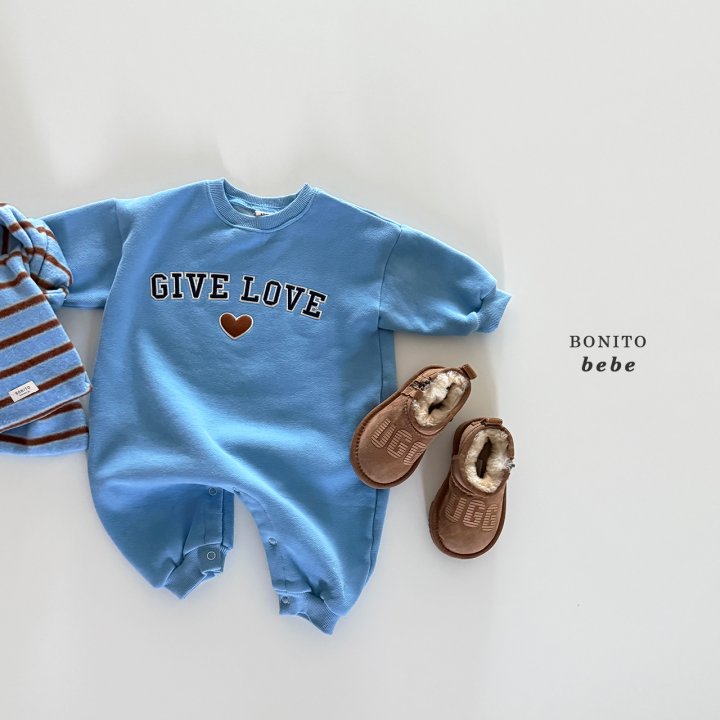 Bonito - Korean Baby Fashion - #onlinebabyshop - Bebe Give Love Suit - 7