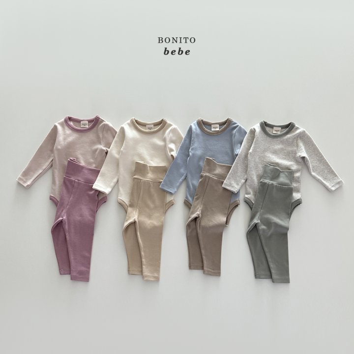 Bonito - Korean Baby Fashion - #onlinebabyshop - Bebe Winter Easywear Suit Set - 3
