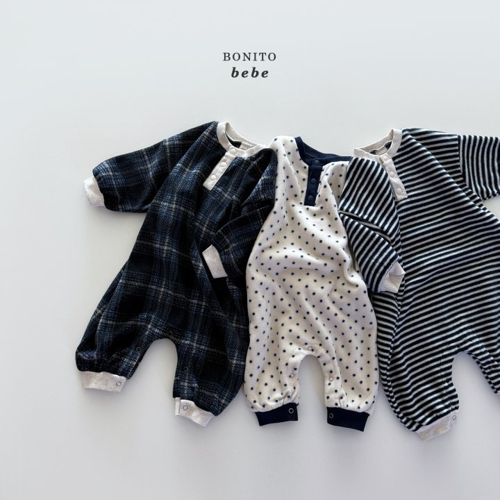 Bonito - Korean Baby Fashion - #smilingbaby - Bebe Series Button Up Suit - 2