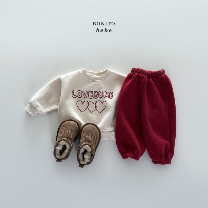Bonito - Korean Baby Fashion - #smilingbaby - Bebe Love Night Sweatshirt - 11