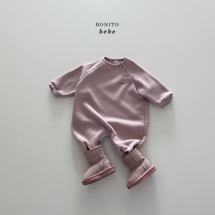 Bonito - Korean Baby Fashion - #smilingbaby - Bebe Knit Fleece Raglan Suit - 9