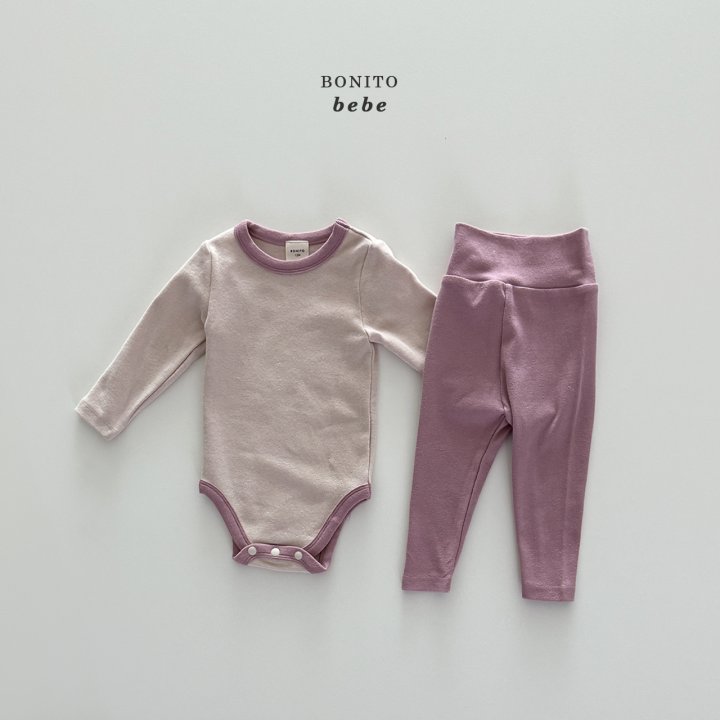 Bonito - Korean Baby Fashion - #onlinebabyshop - Bebe Winter Easywear Suit Set - 4