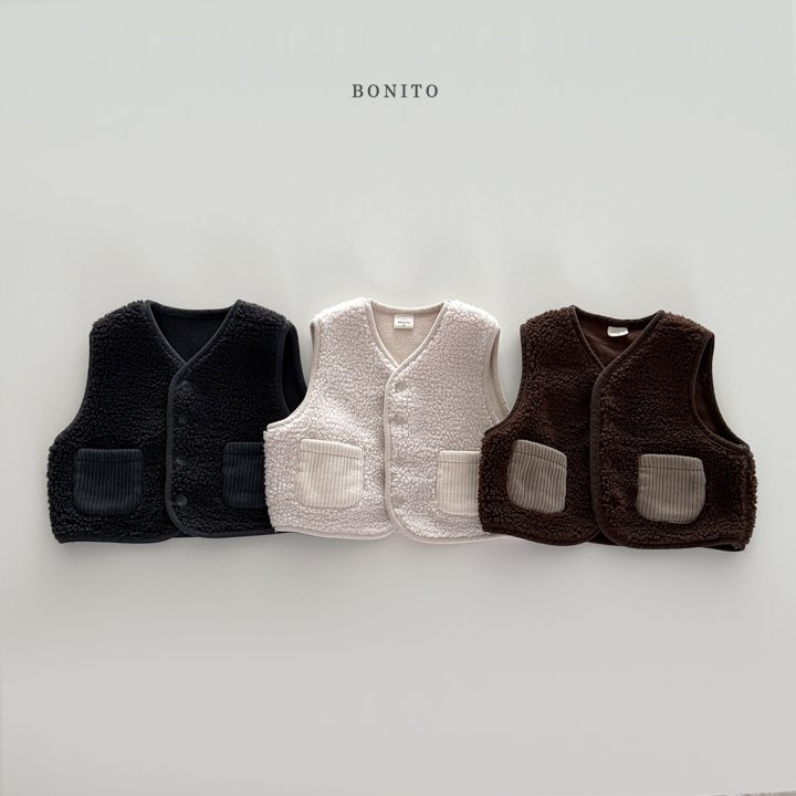 Bonito - Korean Baby Fashion - #smilingbaby - Bebe Fleece Vest