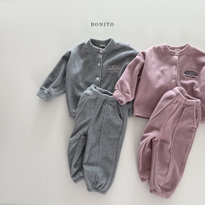 Bonito - Korean Children Fashion - #Kfashion4kids - Winter Cardigan Jogger Set - 3