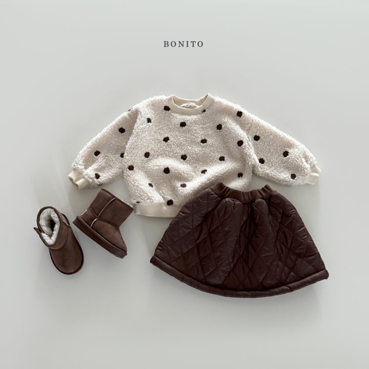 Bonito - Korean Children Fashion - #Kfashion4kids - Dot Fleece Sweatshirt - 6
