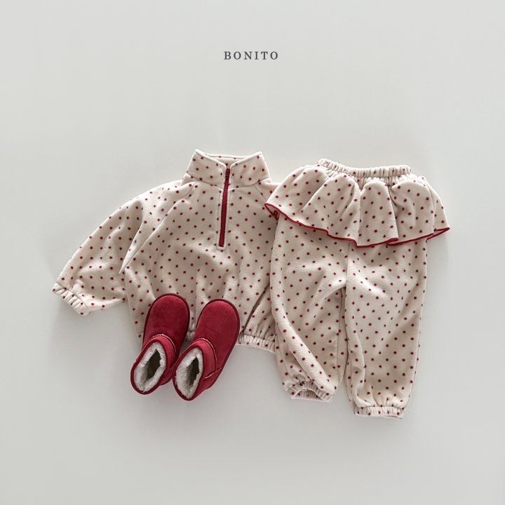 Bonito - Korean Children Fashion - #kidzfashiontrend - Polka Lovely Jogger Set (Junior) - 4