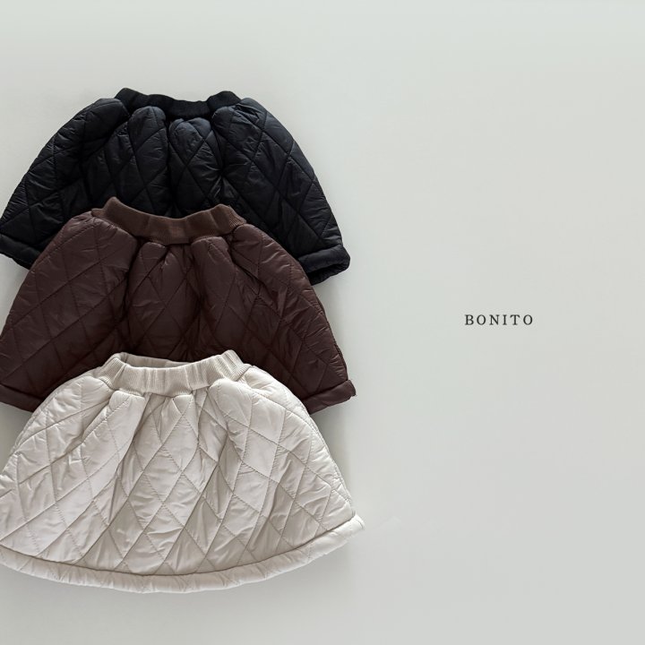 Bonito - Korean Children Fashion - #Kfashion4kids - Quilted Fleece Skirt - 3