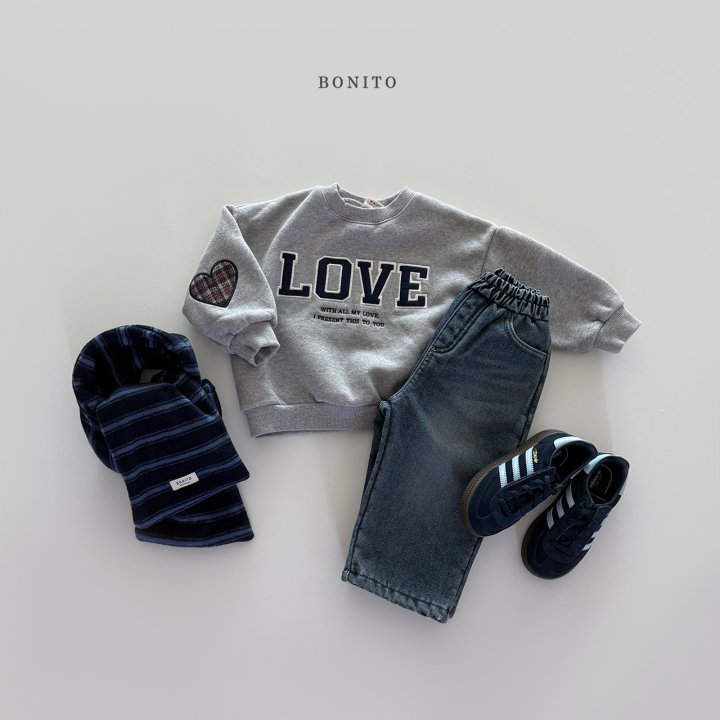 Bonito - Korean Children Fashion - #Kfashion4kids - Love Heart Sweatshirt - 12