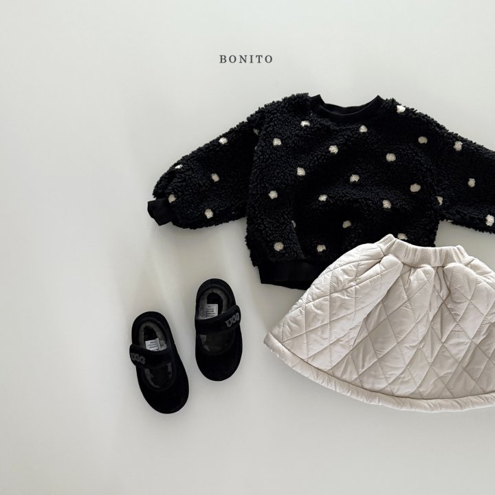Bonito - Korean Children Fashion - #childofig - Dot Fleece Sweatshirt - 12