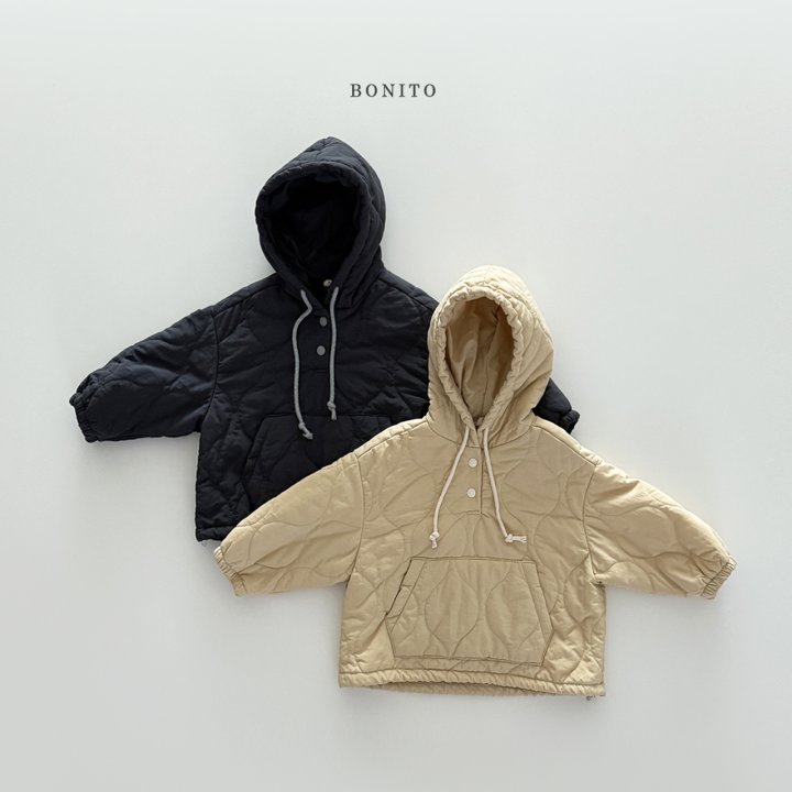 Bonito - Korean Children Fashion - #childofig - Quilted Hoodie