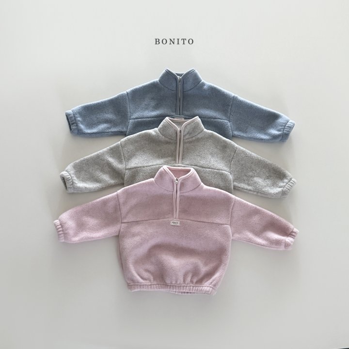 Bonito - Korean Children Fashion - #childofig - Cotton Candy Half Zip-Up