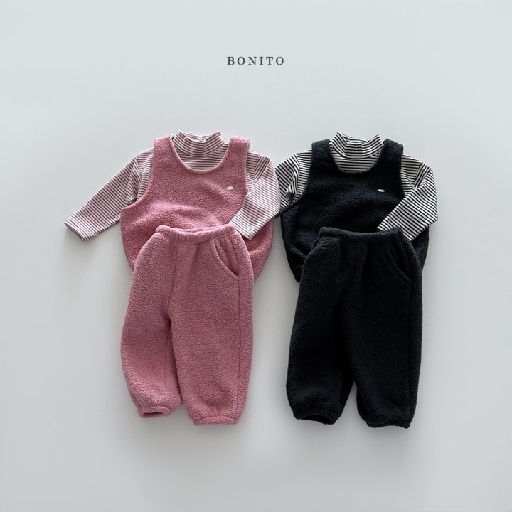 Bonito - Korean Children Fashion - #childofig - Fluffy Vest Set - 3