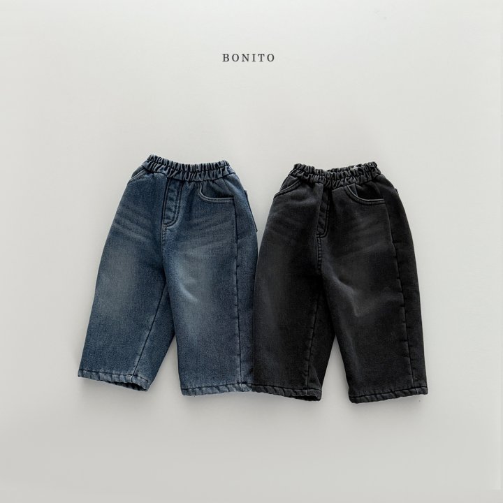 Bonito - Korean Children Fashion - #childofig - Thick Padded Denim Pants