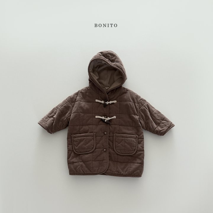 Bonito - Korean Children Fashion - #childofig - Corduroy Quilted Toggle Coat (Kids) - 5