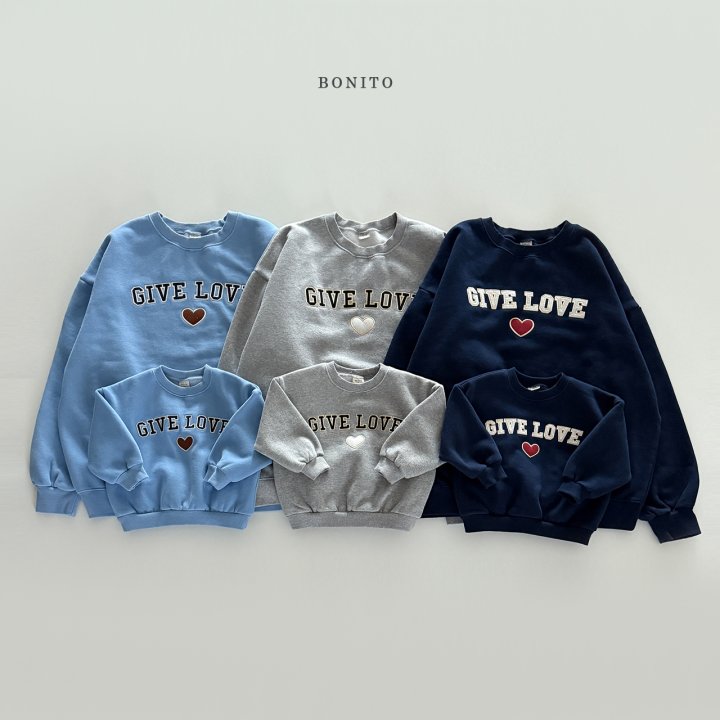 Bonito - Korean Children Fashion - #childofig - Give Love Sweatshirt - 4