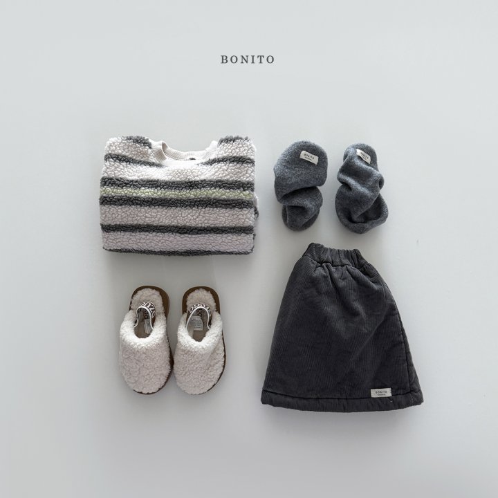 Bonito - Korean Children Fashion - #childrensboutique - Irregular Stripe Fleece Sweatshirt - 10