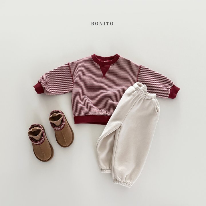 Bonito - Korean Children Fashion - #childrensboutique - Tiny Stripe Triangle Sweatshirt - 6