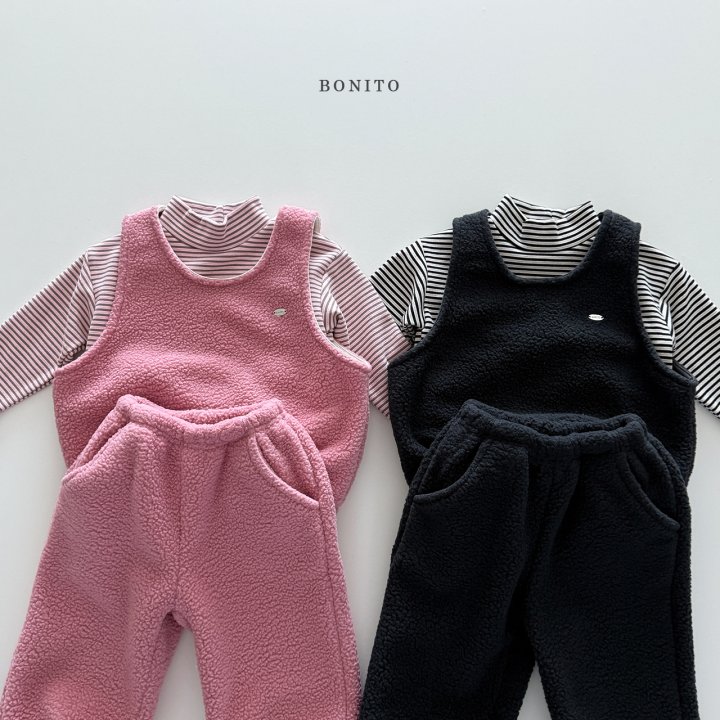 Bonito - Korean Children Fashion - #childofig - Fluffy Vest Set - 4
