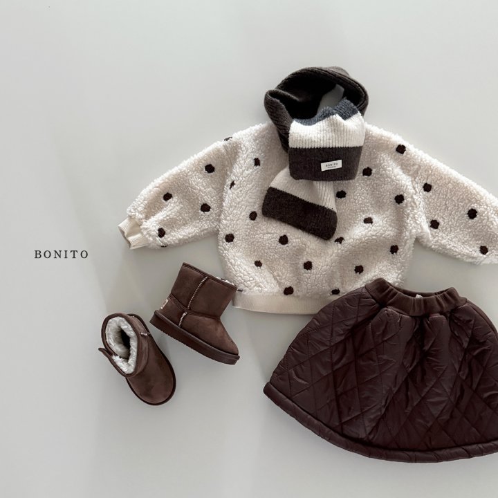 Bonito - Korean Children Fashion - #childrensboutique - Color Knit Muffler - 10