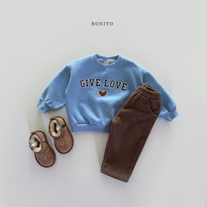 Bonito - Korean Children Fashion - #designkidswear - Give Love Sweatshirt - 5