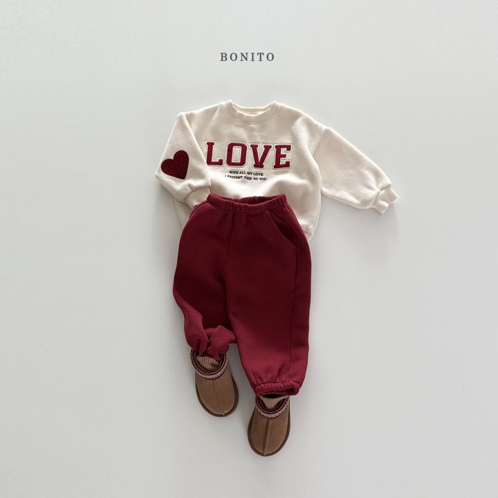 Bonito - Korean Children Fashion - #designkidswear - Love Heart Sweatshirt - 6