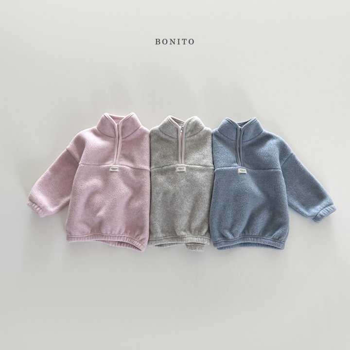 Bonito - Korean Children Fashion - #designkidswear - Cotton Candy Half Zip-Up - 3