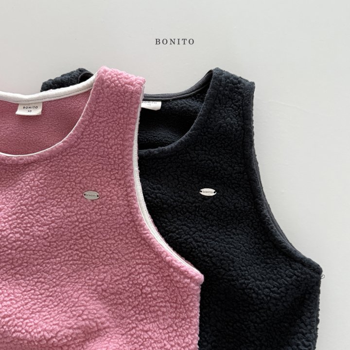 Bonito - Korean Children Fashion - #designkidswear - Fluffy Vest Set - 5