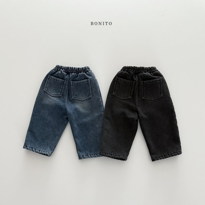Bonito - Korean Children Fashion - #designkidswear - Thick Padded Denim Pants - 3