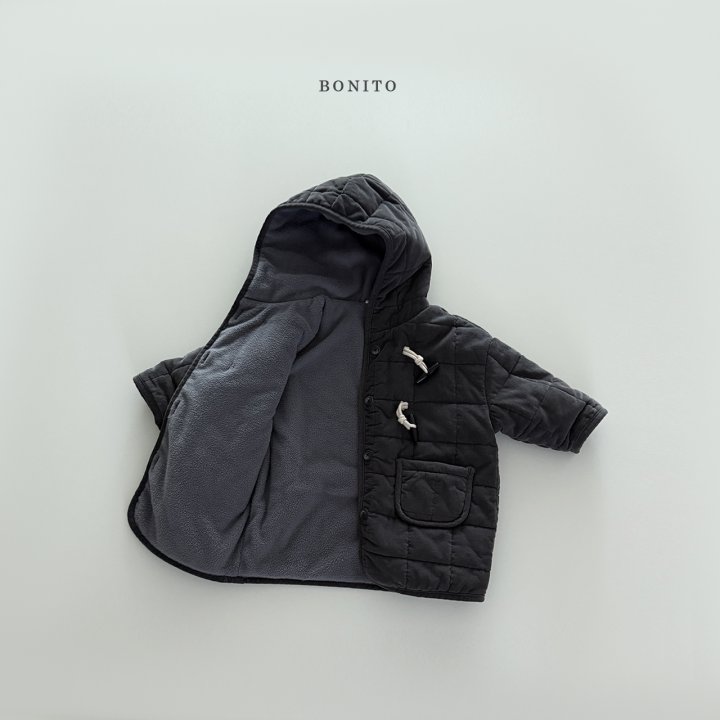 Bonito - Korean Children Fashion - #designkidswear - Corduroy Quilted Toggle Coat (Kids) - 8