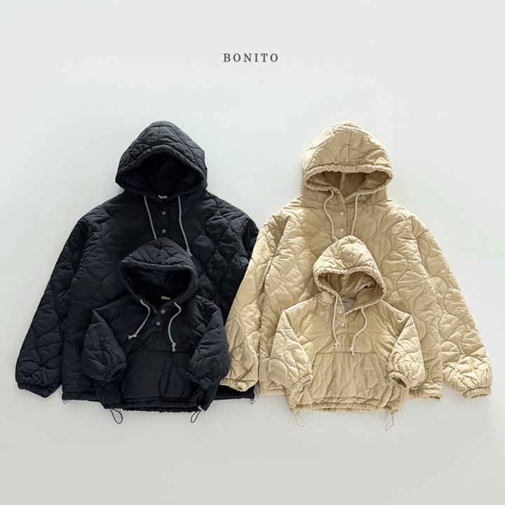 Bonito - Korean Children Fashion - #discoveringself - Quilted Hoodie - 5
