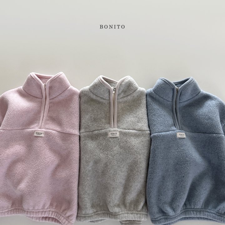 Bonito - Korean Children Fashion - #designkidswear - Cotton Candy Half Zip-Up - 4