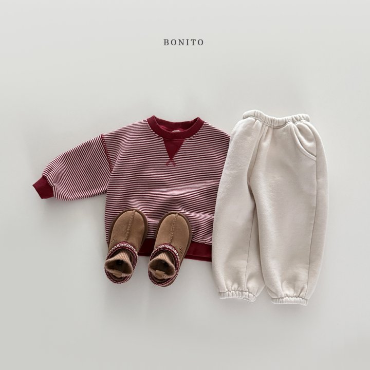 Bonito - Korean Children Fashion - #discoveringself - Tiny Stripe Triangle Sweatshirt - 8