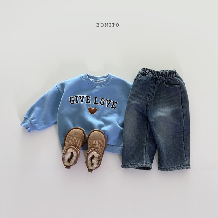 Bonito - Korean Children Fashion - #designkidswear - Thick Padded Denim Pants - 4