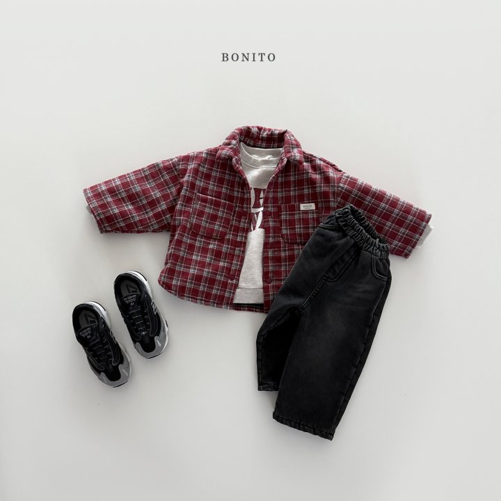 Bonito - Korean Children Fashion - #discoveringself - Check Bonding Shirt - 11