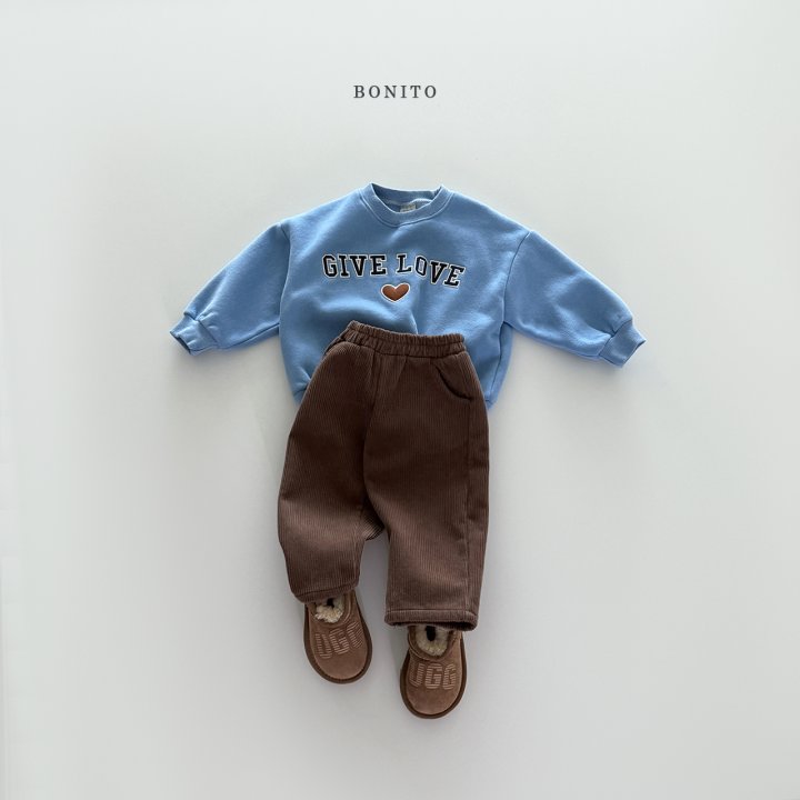 Bonito - Korean Children Fashion - #fashionkids - Give Love Sweatshirt - 7