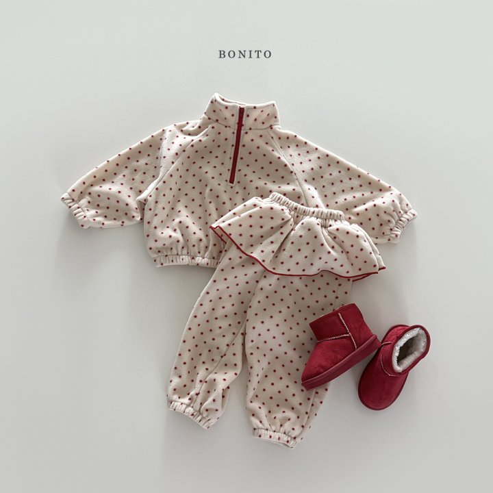 Bonito - Korean Children Fashion - #fashionkids - Polka Lovely Jogger Set (Kids)