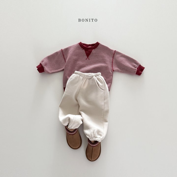 Bonito - Korean Children Fashion - #fashionkids - Tiny Stripe Triangle Sweatshirt - 9